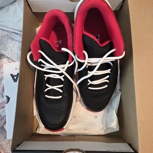 Jordan Black and RED Low-Top Sneakers